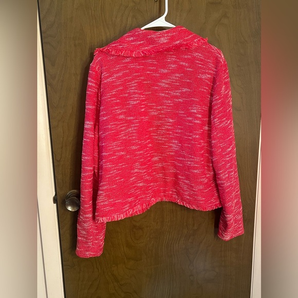 Elle Red Tweed Blazer XL - Picture 7 of 7